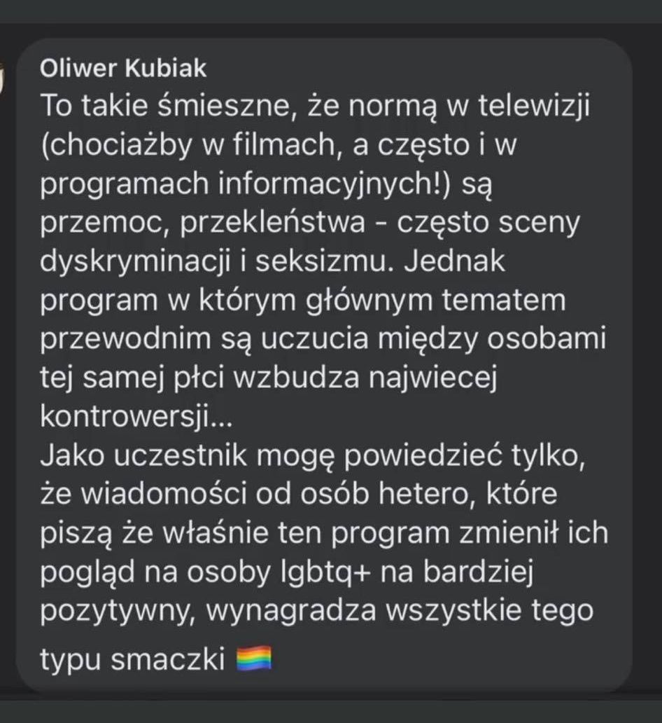 Uczestnik "Prince Charming" odpowiada na skargę do KRRiT