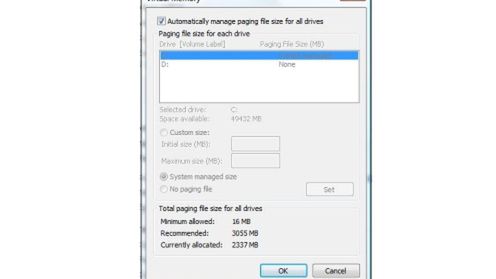Dostosowujemy pamięć wirtualną 1