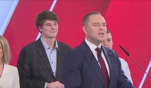 Wystąpienie Karola Nawrockiego. Wspomniał o Tusku, reagując na wyniki wyborów