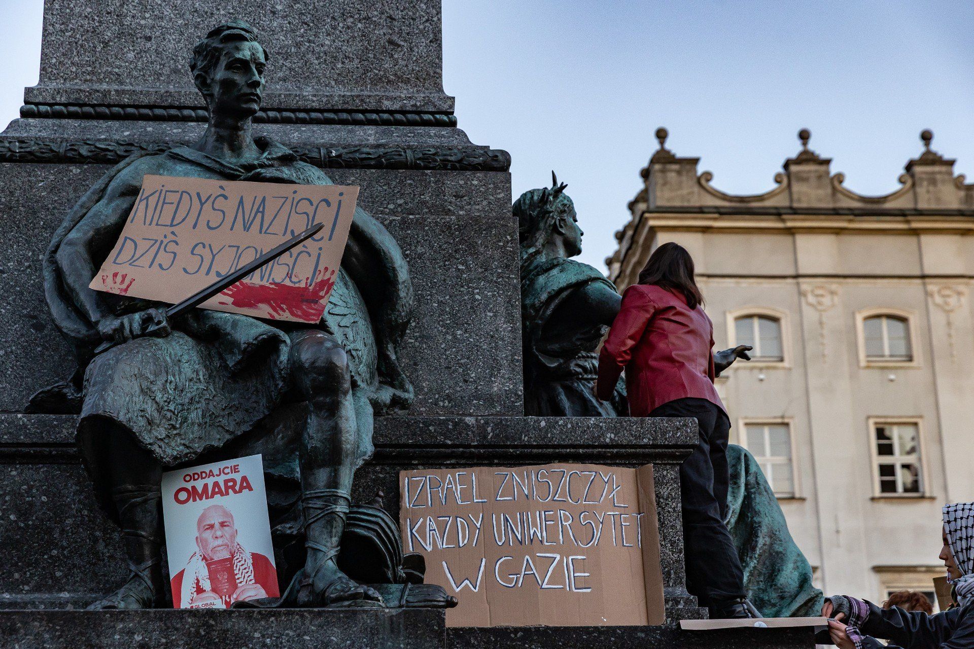Kraków jest jednym z miast, gdzie w ostatnich dniach odbywają się protesty potępiające atak Izraela na Palestynę