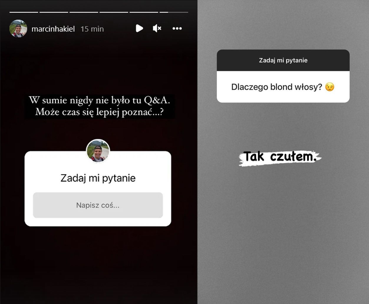 Marcin Hakiel odpowiada na pytania 