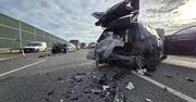 Konotopy: Poważny wypadek na A2. Trzy osoby ranne