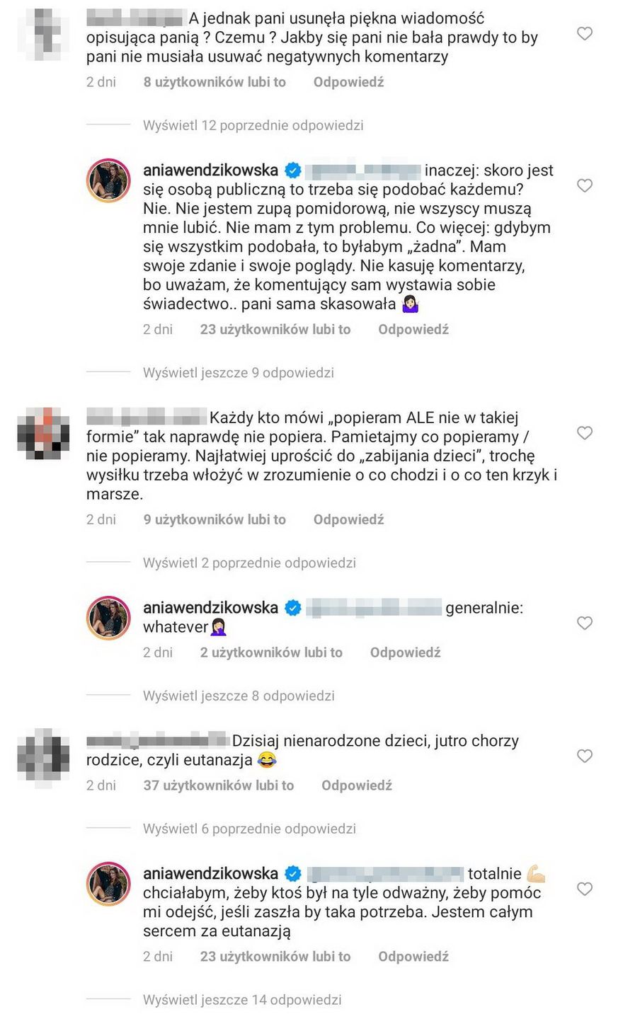 Anna Wendzikowska komentuje protesty i odpiera zarzuty internautów