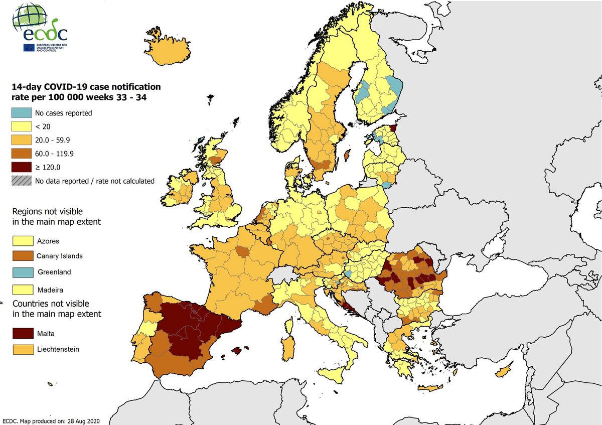 Koronawirus w Europie. Najwyższy przyrost zachorowań odnotowano w Hiszpanii