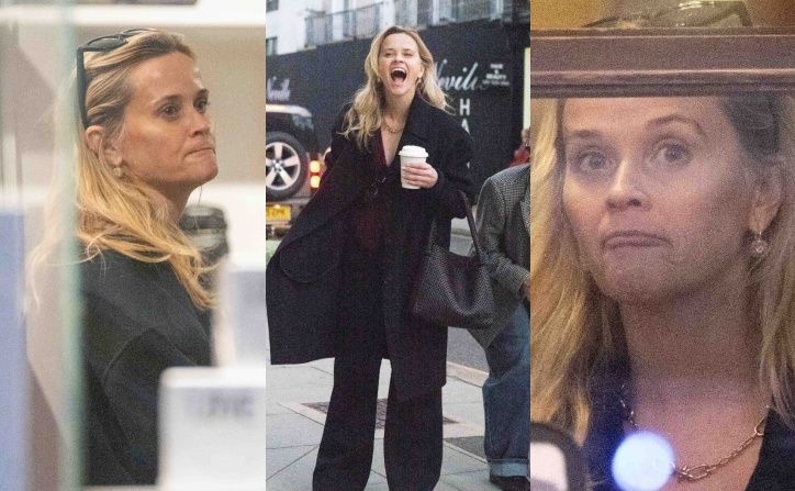 Reese Witherspoon w szampańskim nastroju buszuje po butikach