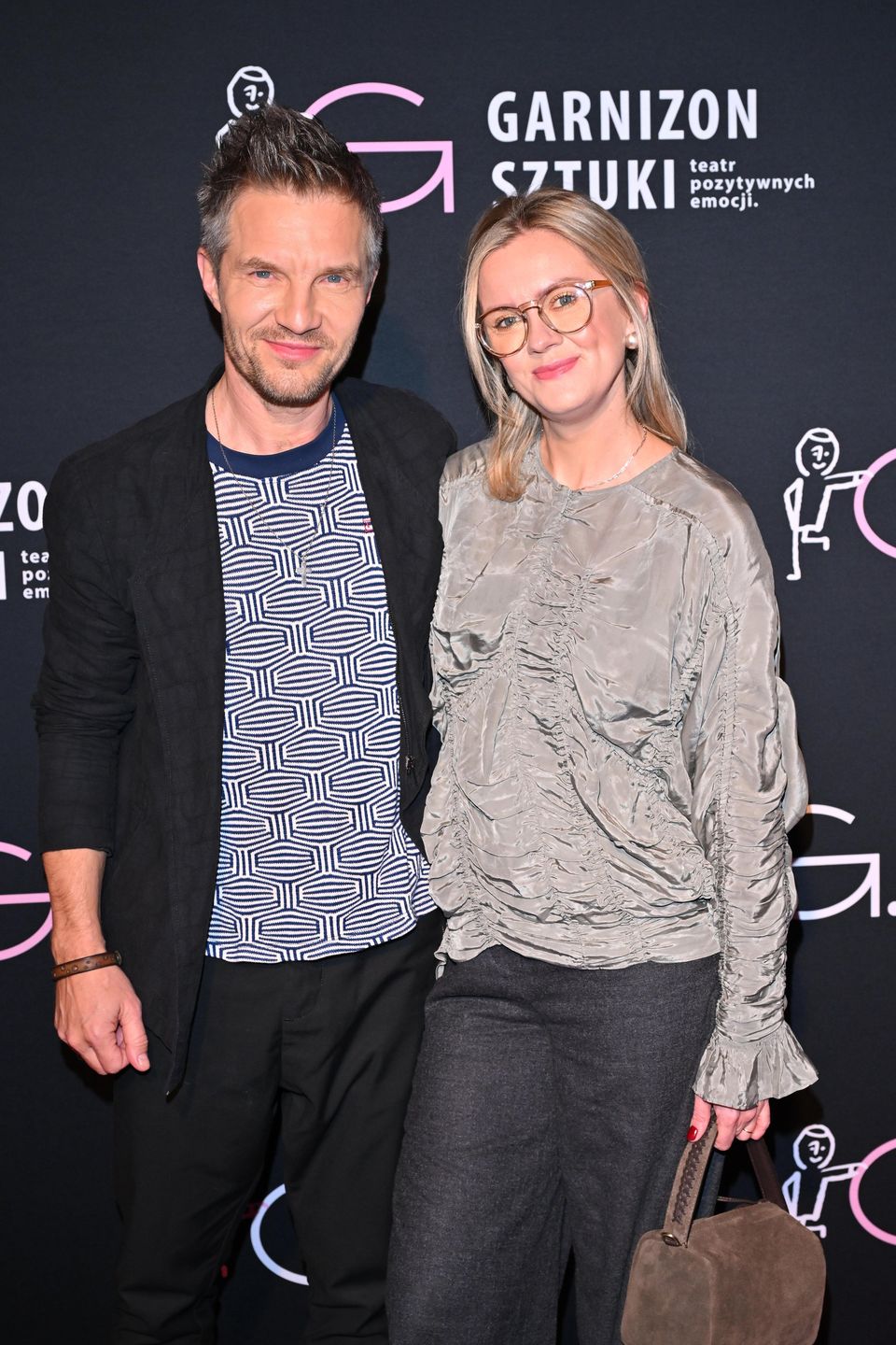 Adam Sztaba z żoną