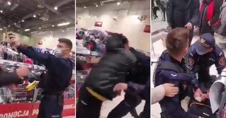 Brutalna interwencja straży miejskiej i policji w Zamościu. Rzucił się na policjanta z pięściami