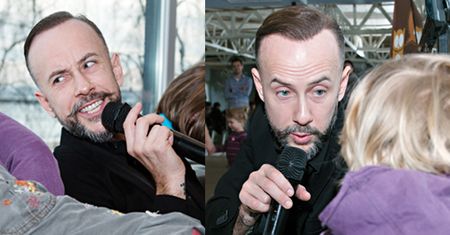 Nergal "czyta dzieciom"... (ZDJĘCIA)