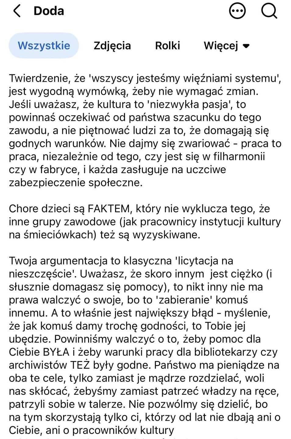 Oświadczenie Dody 