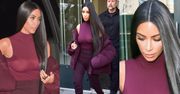 Piersi Kim Kardashian idą na pokaz Westa (ZDJĘCIA)