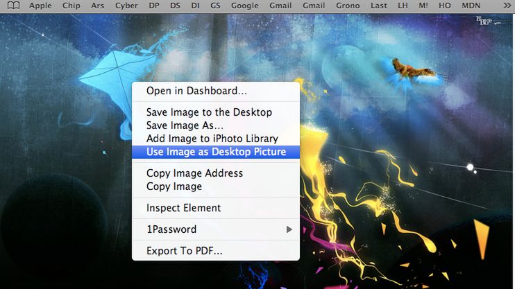 Szybki sposób na ustawienie dowolnego tła biurka 1