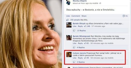 Olejnik ŻARTUJE Z... TRAGEDII W BOSTONIE!