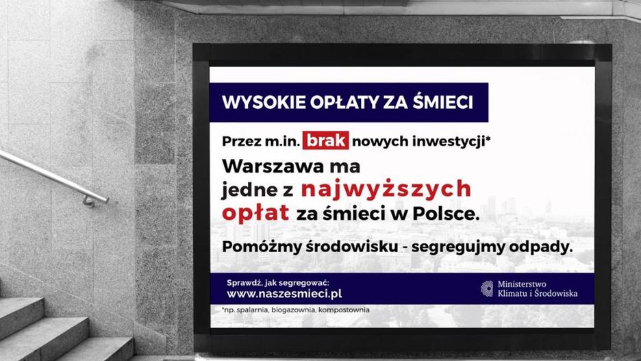 Warszawa. W środę rozpocznie się kampania reklamowa Ministerstwa Klimatu i Środowiska