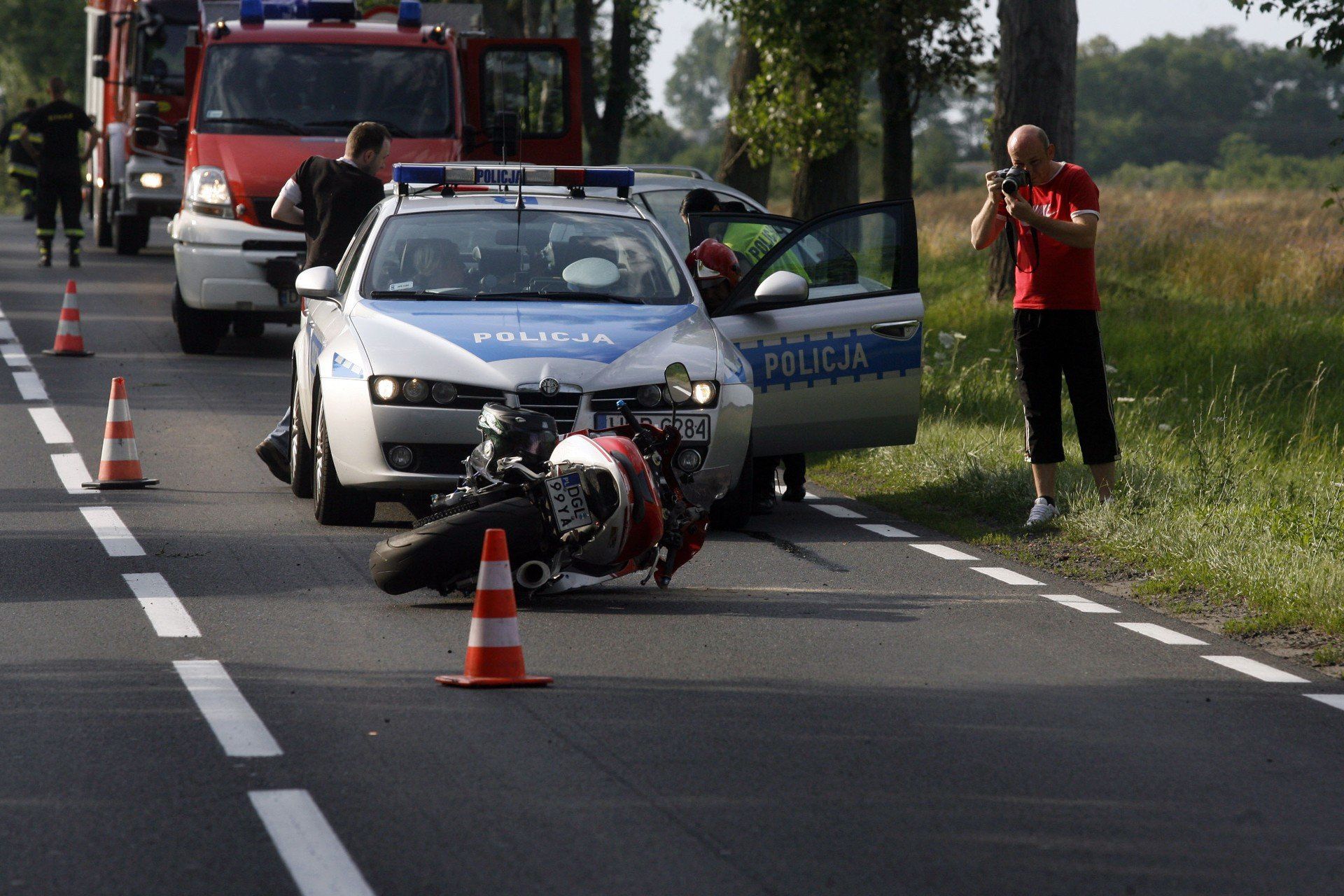 Dwa niebezpieczne zdarzenia z udziałem motocyklistów