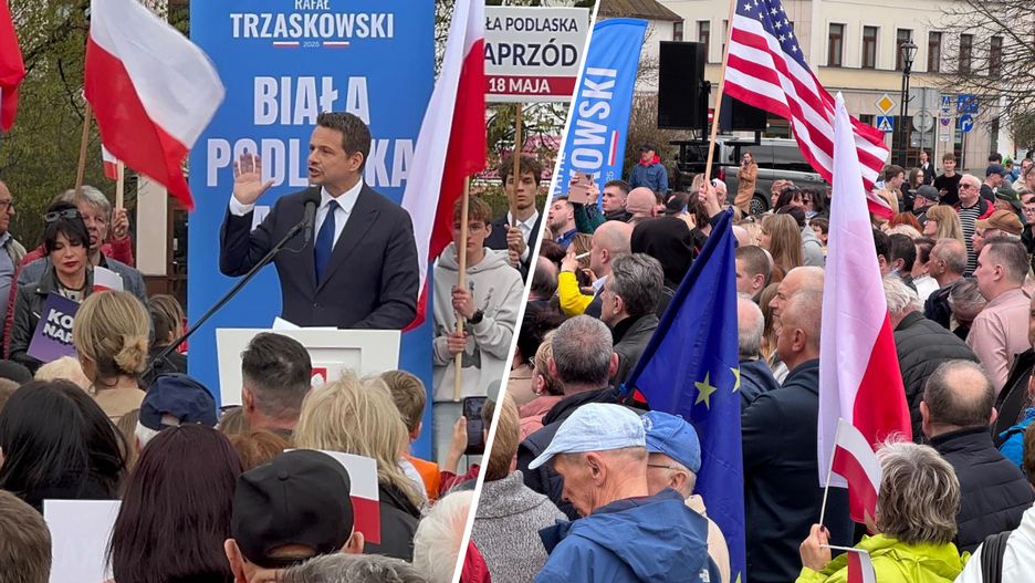 Rafał Trzaskowski w Białej Podlaskiej