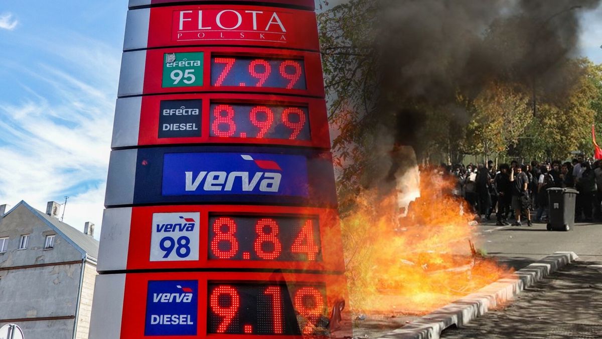 Na stacjach paliw będzie taniej; zamieszki we Francji