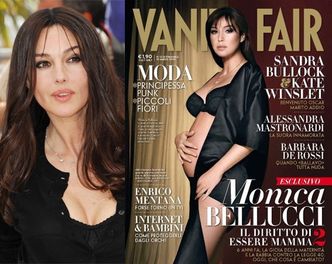 Bellucci pokazuje brzuch w "Vanity Fair"!