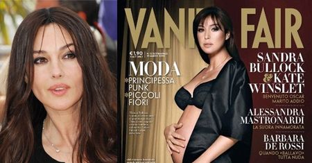 Bellucci pokazuje brzuch w "Vanity Fair"!