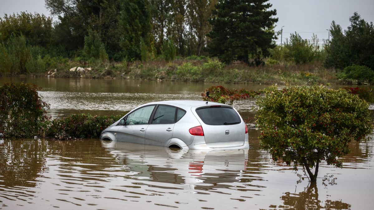 Floods In Poland
A car is seen in the water after Nysa Klodzka river flooded town of Lewin Brzeski in southwestern Poland, on September 19th, 2024. Storm Boris has caused rivers to burst banks in southern and southwest regions of Poland. Prime Minister of Poland declared a state of natural disaster in affected areas.  (Photo by Beata Zawrzel/NurPhoto via Getty Images)
NurPhoto
lewin, riverbanks, photo, european, southern poland, flooding, storm impact, burst banks, state of natural disaster, boris, storm boris, southwestern poland, september 19th, emergency, lewin brzeski, weather event, beata zawrzel, nurphoto, torrential, disaster, polish, vehicle, declaration, flooded, rivers, brzeski, southwest poland, flood damage, nysa klodzka river, affected areas, natural