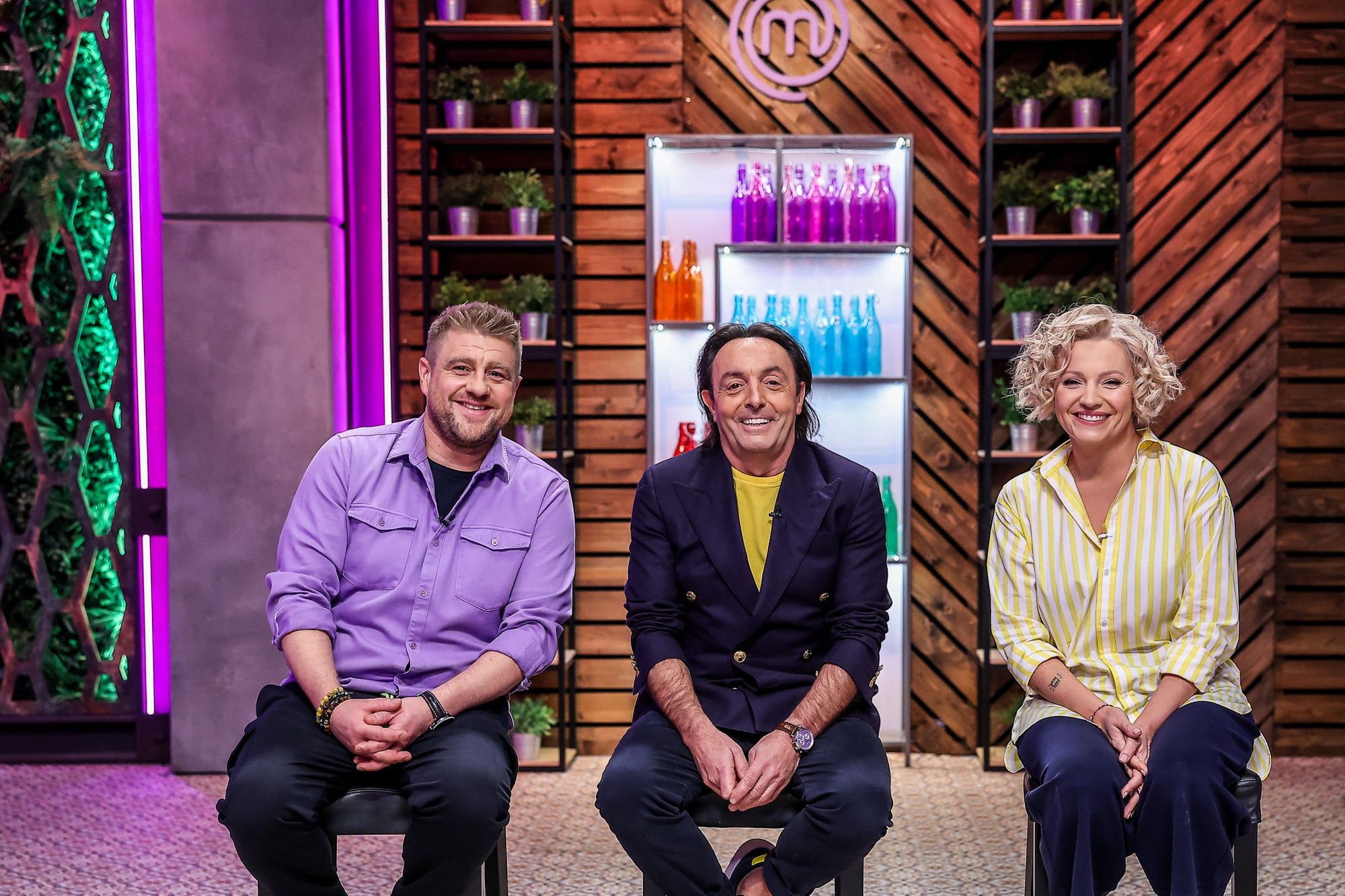 Tomasz Jakubiak i Dorota Szelągowska na planie "Masterchefa"