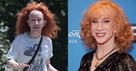 Kathy Griffin WALCZY z WIATREM, pradując po Los Angeles