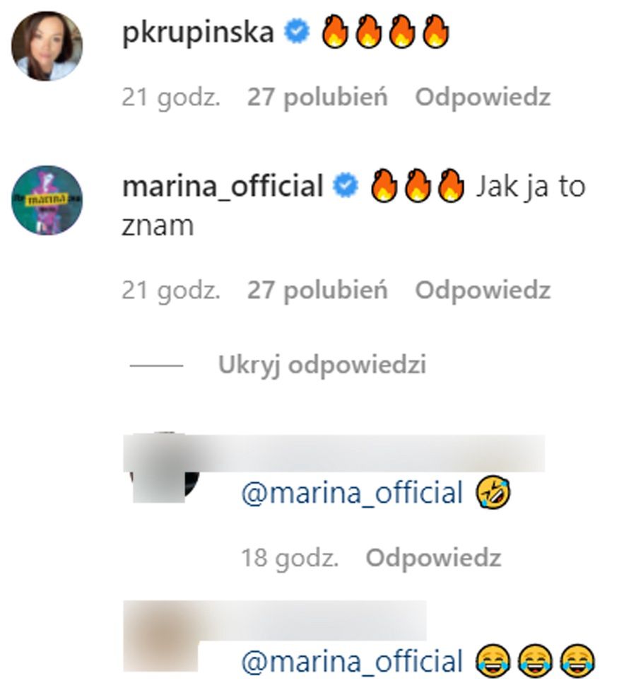 Marina łączy się w bólu z Anną Lewandowską 