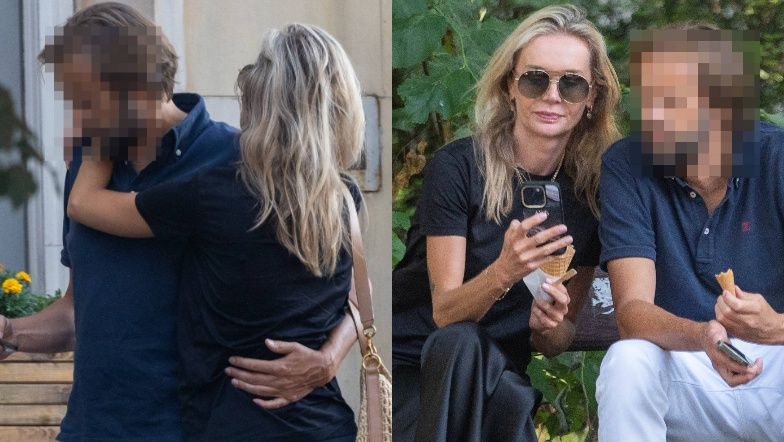 Agnieszka Woźniak-Starak z partnerem