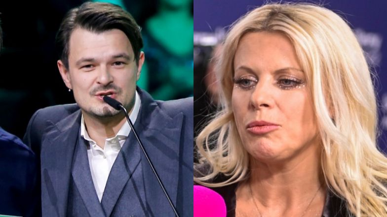 Dawid Ogrodnik uderza w Marię Sadowską podczas gali Bestsellery Empiku