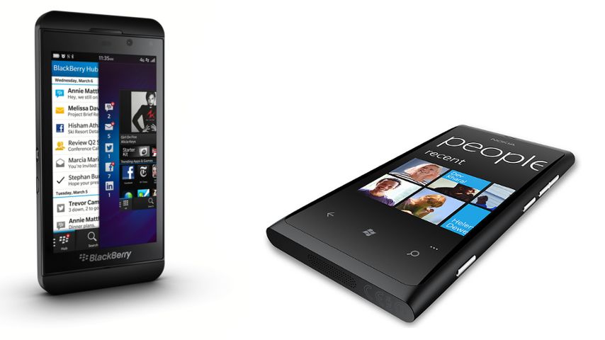BlackBerry Z10 i Nokia Lumia 800