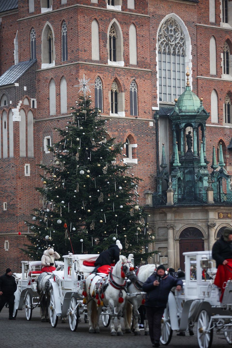 W Krakowie na Rynku Głównym pojawiła się już choinka