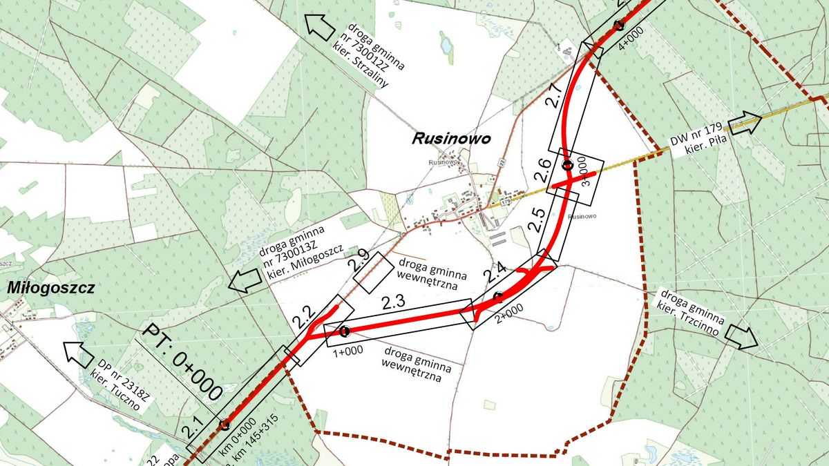 obwodnica, mapa