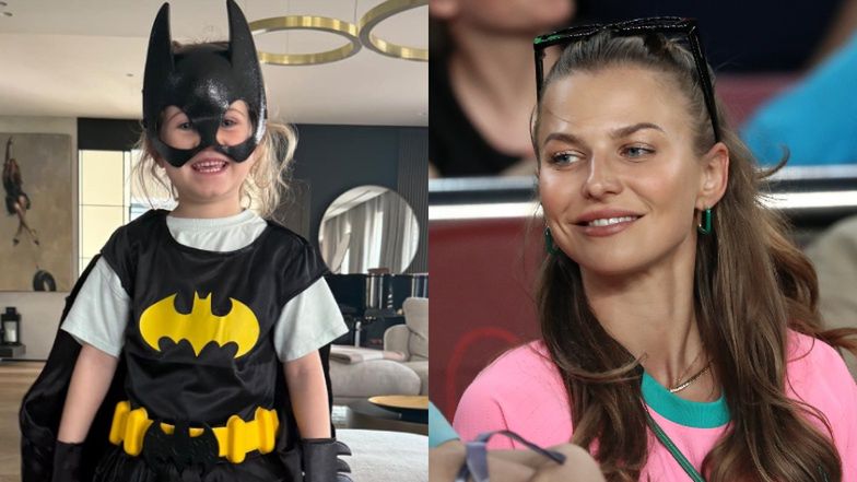 Anna Lewandowska prezentuje strój Laury do samolotu