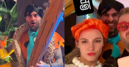 Quebonafide z imponującą maczugą i NOWĄ DZIEWCZYNĄ Martyną Byczkowską balują jako Fred i Wilma z "Flintstone'ów". Już się nie ukrywają?