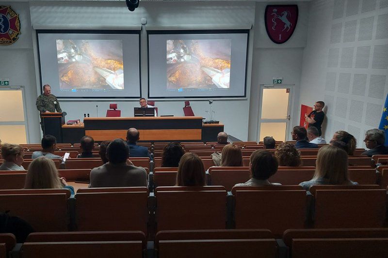 Fot. Lublin112.pl    Warsztaty w szpitalu wojskowym w Lublinie