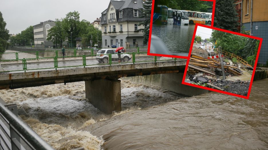 Bielsko-Biała zalane. Po ulewach wezbrała woda w rzekach