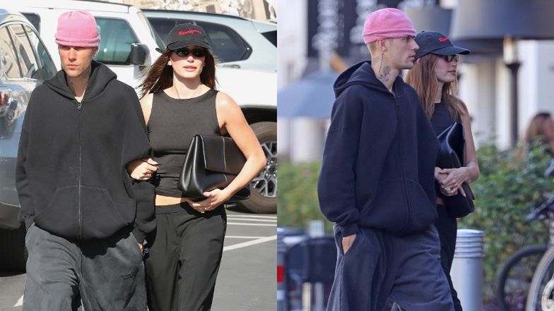 Bieberowie maszerują pod rękę do restauracji