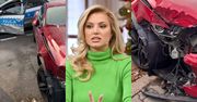 Karolina Pajączkowska nadaje z miejsca wypadku: "Policjant skasował moje auto, 'bo się zagapił'"