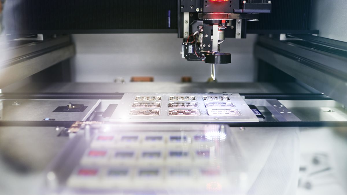 Wnętrze fabryki półprzewodników Infineon w Warstein