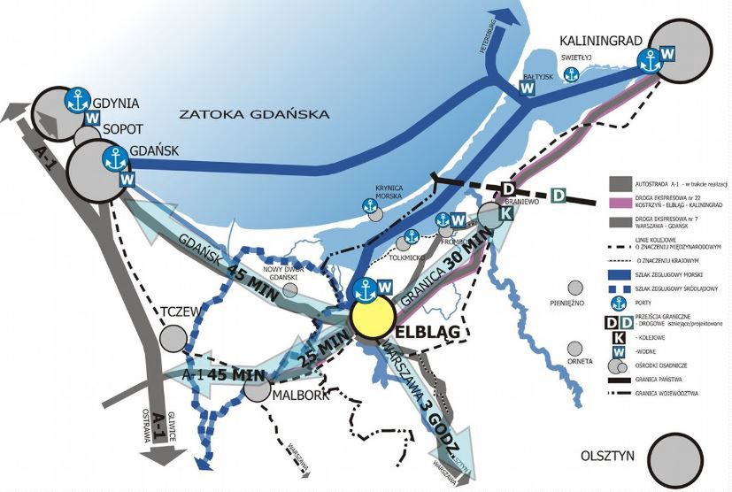 Lokalizacja Portu Morskiego Elbląg