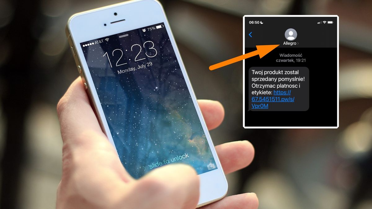 Fałszywy SMS "od Allegro"