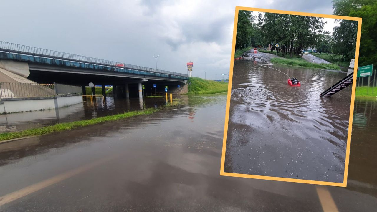 Burze i nawałnice na Śląsku. Zalany szpital, piorun uderzył w dom 