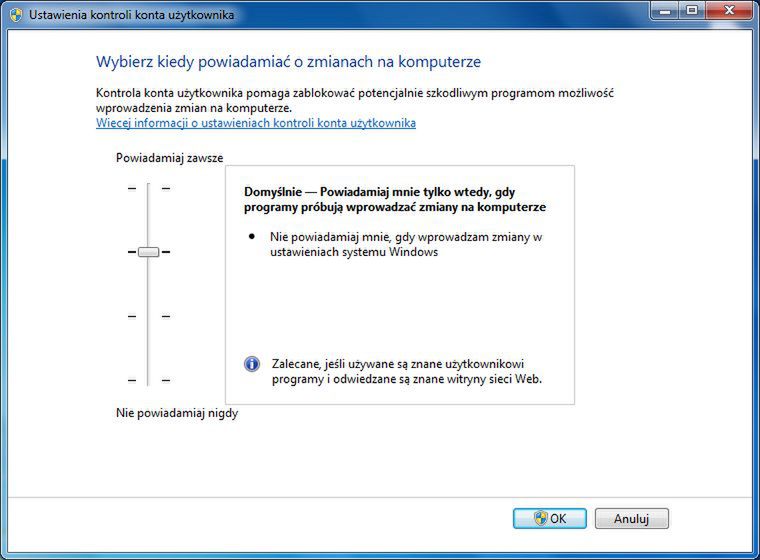 Bezpieczeństwo w Windows 7 3