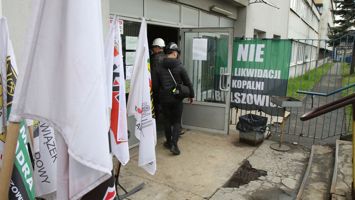 Protest wobec planow likwidacji kopalni KWK Ruch Bielszowice, 20
