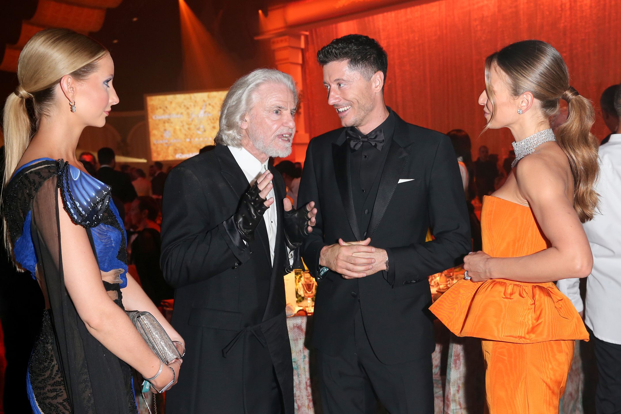 Anna i Robert Lewandowscy na gali amfAR