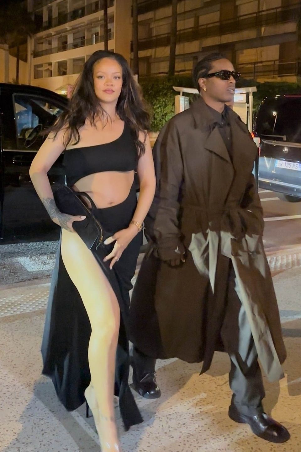 Ciężarna Rihanna  i ASAP Rocky w Cannes