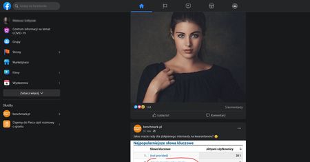 Nowy wygląd Facebooka na PC