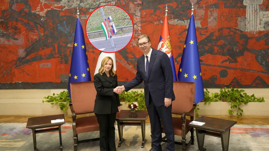 Giorgia Meloni i Alaksandar Vucić