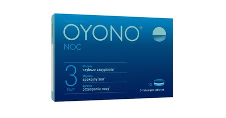 OYONO® NOC.  Nowość: trójfazowy preparat na zdrowy sen