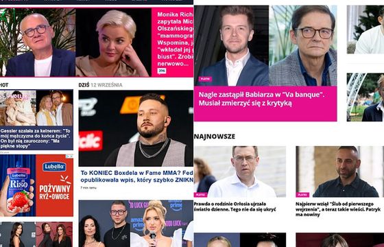 Pudelek znów przed Pomponikiem, Świat Gwiazd w górę. Kilka witryn ze spadkami