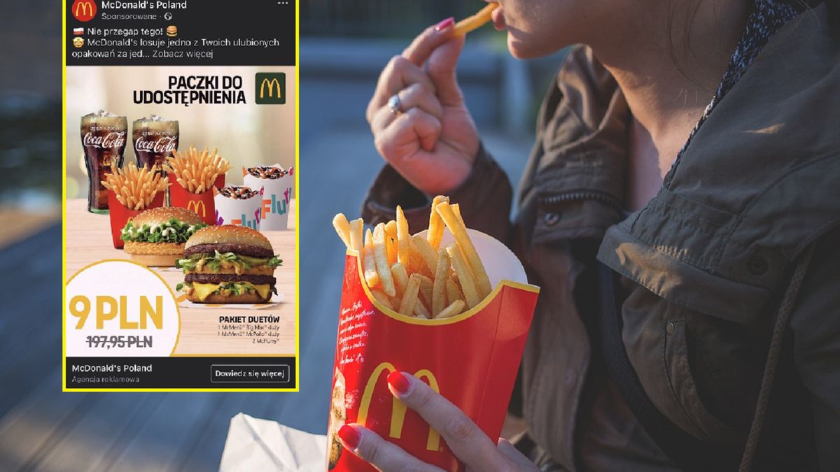 Fałszywy profil McDonald's